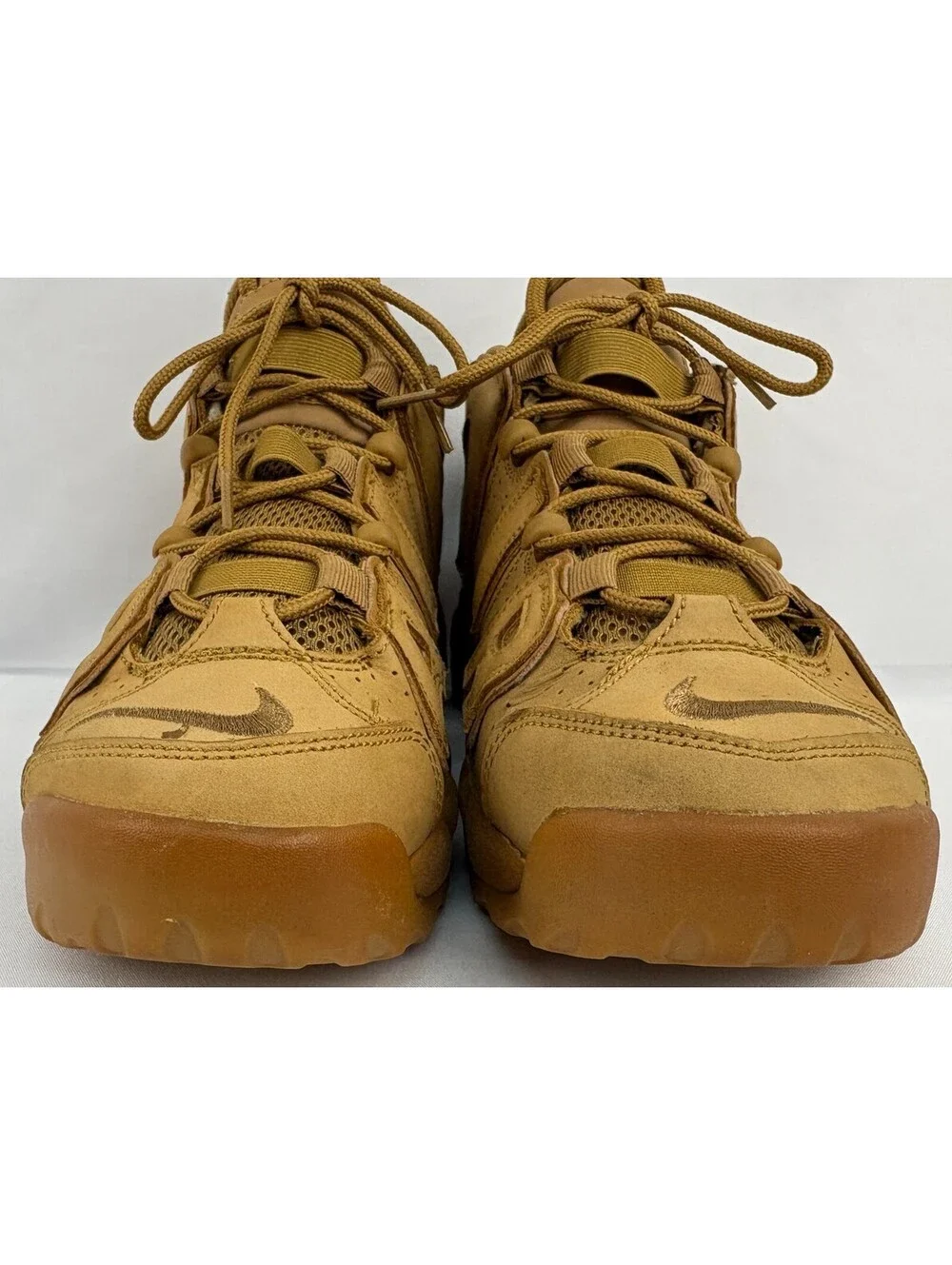 Size 7 (GS) - Nike Air More Uptempo Mid Flax 922845-200